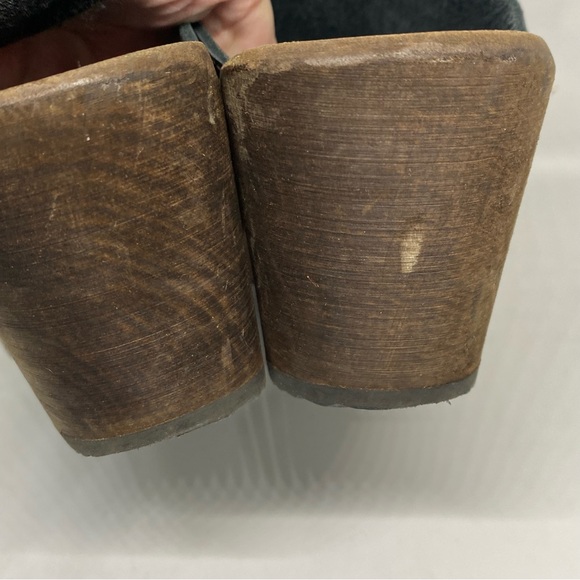 Lotta Stockholm High Heel Classic Clog in Black Brown Base with Strap Size 38 - Picture 11 of 16